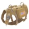 Forestpaw Dog Harness for Large DogsTactical Dog Harness with HandleNo Pull Military Style Service Dog Vest with Pockets Adjustable for Walking TrainingBrownChest 2740