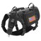 Forestpaw Dog Harness Medium SizedTactical Dog Harness with HandleNo Pull Military Style Service Dog Vest with Pockets Adjustable for Medium Large DogsBlackChest 2235