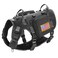 Forestpaw Dog Harness Medium SizedTactical Dog Harness with HandleNo Pull Military Style Service Dog Vest with Pockets Adjustable for Medium Large DogsBlackChest 2235