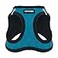 Best Pet Supplies All Weather Plush Reflective No Pull Harness for Small Medium Dogs Cats Secure with Hook Loop Fastener Buckle Double DRings Turquoise Plush XS