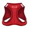 Best Pet Supplies All Weather MeshPlush Reflective No Pull Harness for Small Medium Dogs Cats Secure with Hook Loop Fastener Buckle Double DRings Red Corduroy S