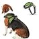 Copatchy No Pull Reflective Adjustable Dog Harness With Handle Comfortable Soft All Weather Mesh Easy On Puppy Harness For Small Medium and Large Dogs Green Medium