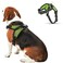 Copatchy No Pull Reflective Adjustable Dog Harness With Handle Comfortable Soft All Weather Mesh Easy On Puppy Harness For Small Medium and Large Dogs Green Medium