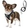 Fida Comfy Dog Harness with Leash Soft Puppy Vest Escape Proof Breathable Lightweight Soft Mesh Adjustable Reflective Stepin Harness for Small Pet Walking S Black