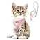 Fida Comfy Dog Harness with Leash Cat Vest Harness Escape Proof Breathable Lightweight Soft Mesh Adjustable Reflective Stepin Harness for Puppy Toy Breeds ExtraSmall Pet XXS Pink
