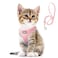 Fida Comfy Dog Harness with Leash Cat Vest Harness Escape Proof Breathable Lightweight Soft Mesh Adjustable Reflective Stepin Harness for Puppy Toy Breeds ExtraSmall Pet XXS Pink