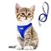 Fida Cat Harness and Leash Set for Walking Kitten and Puppy Escape Proof Kitten Harness with Breathable Lightweight Soft Mesh Adjustable Reflective Stepin Design for Kitten and PuppyXXXS Blue