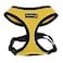 Puppia Soft Dog Harness No Choke OverTheHead Triple Layered Breathable Mesh Adjustable Chest Belt and QuickRelease Buckle Yellow XLarge