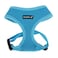 Puppia Soft Dog Harness No Choke OverTheHead Triple Layered Breathable Mesh Adjustable Chest Belt and QuickRelease Buckle Sky Blue XSmall