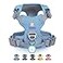 Pawaii No Pull Dog Harness with Pet ID TagReflective Strips No Choke Front O Ring Breathable Mesh Adjustable Soft Padded Pet Vest with Easy Control Handle for Small Dogs
