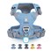 Pawaii No Pull Dog Harness with Pet ID TagReflective Strips No Choke Front O Ring Breathable Mesh Adjustable Soft Padded Pet Vest with Easy Control Handle for Small Dogs