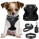 YIMEIS Dog Harness and Leash Set No Pull Soft Mesh Pet Harness Reflective Adjustable Puppy Vest for Small Medium Large Dogs Cats BlackUpdate XSmall Pack of 1