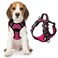 BARKBAY Dog Harness No Pull with ID Tag Pocket Heavy Duty Reflective Easy Control for Large DogsPinkBlackM