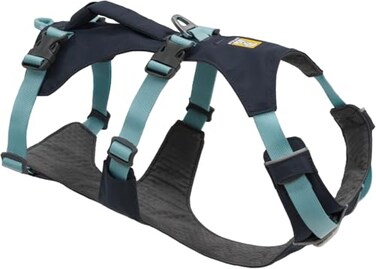 Ruffwear Flagline Dog Harness Lightweight and Reflective No Pull Dog Lift Harness for Hiking Running and Everyday Use Basalt Gray LargeXLarge