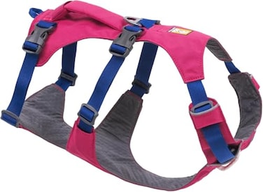 Ruffwear Flagline Dog Harness Lightweight and Reflective No Pull Dog Lift Harness for Hiking Running and Everyday Use Alpenglow Pink Medium