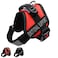 ALBCORP Emotional Support Dog Vest Harness Sizes XXS to XL Reflective ESA Vest Breathable Mesh Padding 2 Removable Patches Red XXS