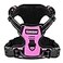 BARKBAY No Pull Pet Harness Dog Harness Adjustable Outdoor Pet Vest 3M Reflective Oxford Material Vest for PINK Dogs Easy Control for Small Medium Large Dogs L