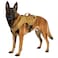 Albcorp Tactical Dog Harness Heavy Duty NoPull Training Vest for Large Breeds Military Service Dog Vest with Front Leash Clip Hook Loop Panels Padded Handle Coyote Brown Large
