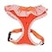 Puppia Vivien Dog Harness OvertheHead All Season Cute No Pull No Choke Walking Training Adjustable for Small Dog Orange Medium