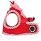 Puppia Vivien Vest Dog Harness Stepin All Season Mesh Cute No Pull No Choke Walking Training for Small Dog Red Medium