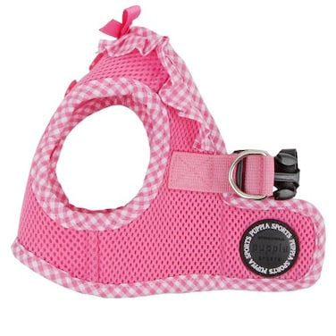 Puppia Vivien Vest Dog Harness Stepin All Season Mesh Cute No Pull No Choke Walking Training for Small Dog Pink Large