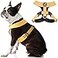 Gooby Comfort X Harness Dual Snap Yellow Medium No Pull Small Dog Harness with Rotational Buckles and Patented ChokeFree X Frame Dog Harness for Medium Dogs No Pull and Small Dogs