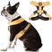 Gooby Comfort X Harness Dual Snap Yellow Medium No Pull Small Dog Harness with Rotational Buckles and Patented ChokeFree X Frame Dog Harness for Medium Dogs No Pull and Small Dogs