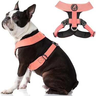 Gooby Comfort X Harness Dual Snap Pink Large No Pull Small Dog Harness with Rotational Buckles and Patented ChokeFree X Frame Dog Harness for Medium Dogs No Pull and Small Dogs