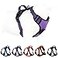 Bokelai No Pull Dog Harness for Small Medium Large Dogs Adjustable Reflective Pet Vest with Front Clip Padded Harness for Dogs Easy Control Handle Best for Outdoor Training and Walking Purple M