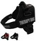 Albcorp Reflective Therapy Dog Vest Harness with 2 Removable Patches Adjustable Woven Nylon for Therapy Visits and Volunteer Programs Black Large