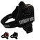 Albcorp Reflective Therapy Dog Vest Harness with 2 Removable Patches Adjustable Woven Nylon for Therapy Visits and Volunteer Programs Black Large