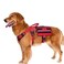 OneTigris Service Dog Vest Harness Service Dog Cape Guardian Dog Backpack Harness with Pouches Dog Saddle Bag for Small Medium and Large Dogs Red Large