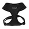 Puppia Soft Dog Harness No Choke OverTheHead Triple Layered Breathable Mesh Adjustable Chest Belt and QuickRelease Buckle Black XSmall