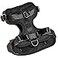 Wild One Dog Harness The Original NoPull Pet Harness with 3 Leash Clips Adjustable Soft Padded Vest Comfortable Stretchy Size L Black