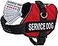 ActiveDogs.com ActiveDogs AirTech Service Dog Vest Harness Vest Large Girth 2535 wHandle ADA Cards Reflective Service Dog Patches Red