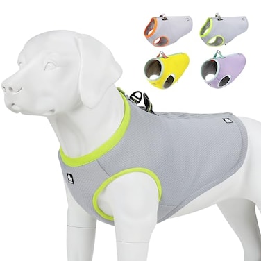 JUXZH Truelove Dog Cooling Vest Harness Cooler Jacket with Adjustable Zipper for Outdoor Hunting Training and Camping