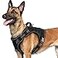 rabbitgoo Dog Harness for Large Dogs No Pull Tactical Service Pet Vest with Molle and Control Handle Adjustable and Reflective Military Harness for Easy Walking and Training Black L