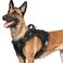 rabbitgoo Dog Harness for Large Dogs No Pull Tactical Service Pet Vest with Molle and Control Handle Adjustable and Reflective Military Harness for Easy Walking and Training Black L