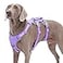 Huntboo Escape Proof Dog Harness No Pull Reflective Harness with Lift HandleAdjustable Pet Vest with Front and Back Leash Clips for Small Medium Large Dogs Walking Hiking TrainingLavender PurpleL