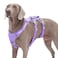 Huntboo Escape Proof Dog Harness No Pull Reflective Harness with Lift HandleAdjustable Pet Vest with Front and Back Leash Clips for Small Medium Large Dogs Walking Hiking TrainingLavender PurpleL