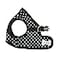 Puppia Dotty Stepin Vest Dog Harness No Pull No Choke Easy Wear Training Walking for Small Dog Medium Black