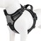 PHOEPET No Pull Dog Harness Medium Reflective Front Clip Vest with HandleAdjustable 2 Metal Rings 2 BucklesL Grey