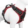PHOEPET 2019 Upgraded No Pull Dog Harness Reflective Adjustable Vest with a Training Handle 2 Metal Leash Hooks 3 Snap Buckles 4 Slide BucklesL Black