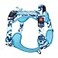 PHOEPET No Pull Tactical Dog HarnessService Dog Vest with Molle Loop PanelsEasy Control with Handle for Large DogsOcean BlueL