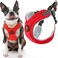 Gooby Escape Free Memory Foam Harness Red Small No Pull Stepin Dog Harness with Four Point Adjustment for Small to Medium Dogs