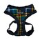Puppia Norman Dog Harness OverTheHead Warm Winter Checkered Pattern Adjustable Chest for Small and Medium Dog Navy Medium