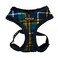 Puppia Norman Dog Harness OverTheHead Warm Winter Checkered Pattern Adjustable Chest for Small and Medium Dog Navy Medium