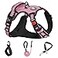 NESTROAD Dog Harness for Large DogsNo Pull Dog Vest Harness with LeashReflective Adjustable Pet Harness with Easy Control Soft Handle LargePink