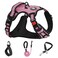 NESTROAD Dog Harness for Large DogsNo Pull Dog Vest Harness with LeashReflective Adjustable Pet Harness with Easy Control Soft Handle LargePink