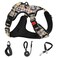 NESTROAD No Pull Dog Harness with Leash Reflective No Choke Pet Vest HarnessAdjustable Soft Padded Dog Harness with Easy Control Handle for Medium DogsCheckered BeigeMedium